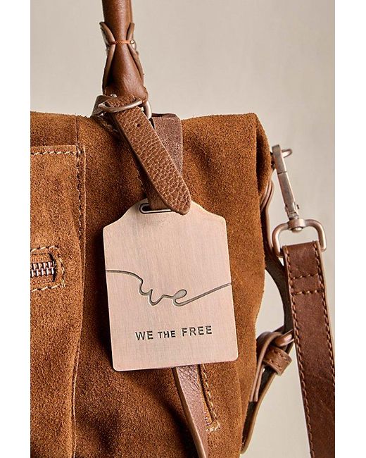 Free People Brown Suede Baby Emerson Bag