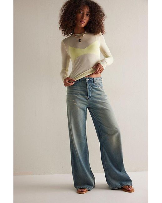 Intimately By Free People Brown On Air Crew Neck Long Sleeve By