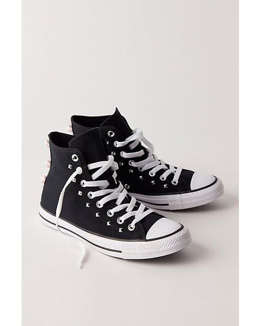 Converse Black Chuck Taylor All Star Bows & Studs High-Top Sneakers
