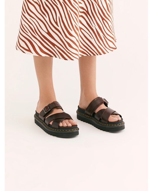 Free People Dr. Martens Ryker Sandals in Red Lyst