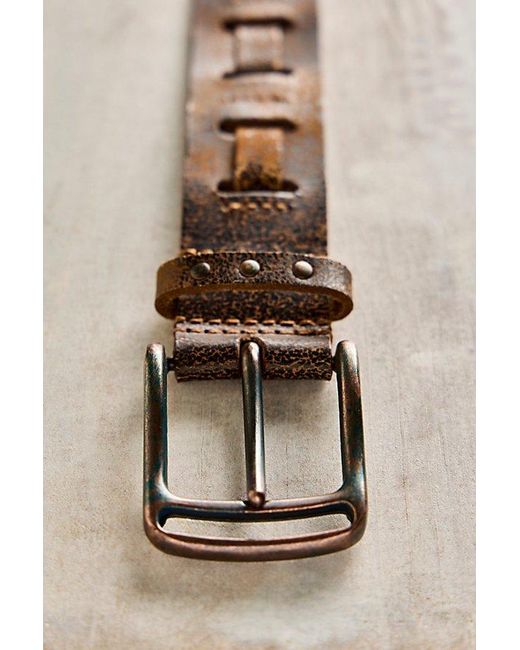 Free People Blue Dallas Distressed Belt