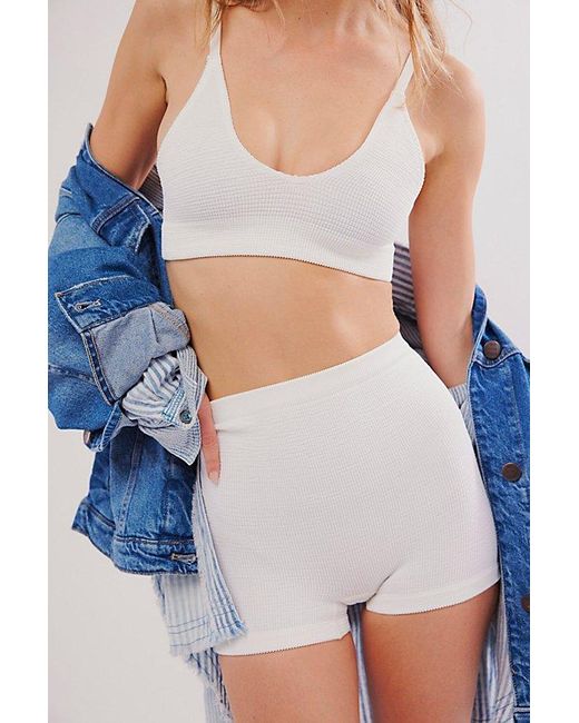 Free People White The Rib I Reach For Shorts