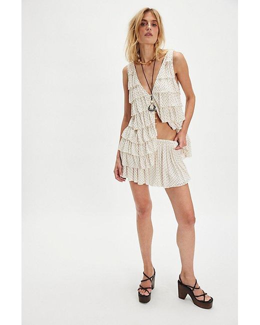 Free People Natural Ruffle Me Up Set