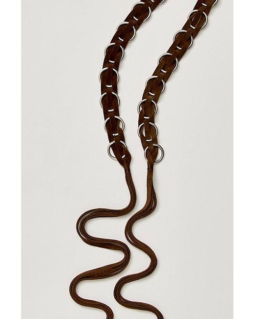 Free People Black Lone Star Wrap Belt