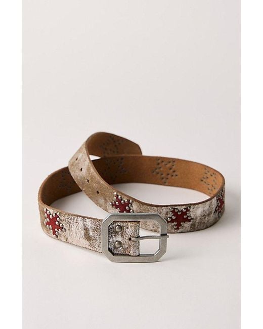 Free People Brown Starcrossed Studded Belt