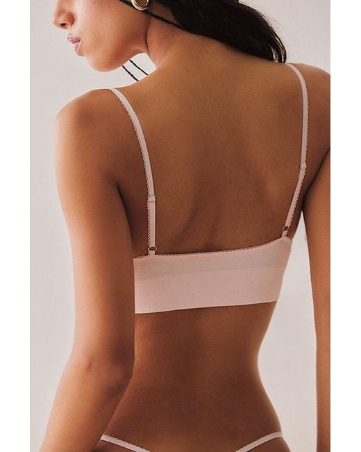 Intimately By Free People Pink Call Me Cute Longline Bralette By