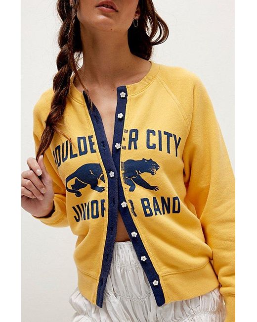 Free People Orange Junior Sweatshirt Cardi