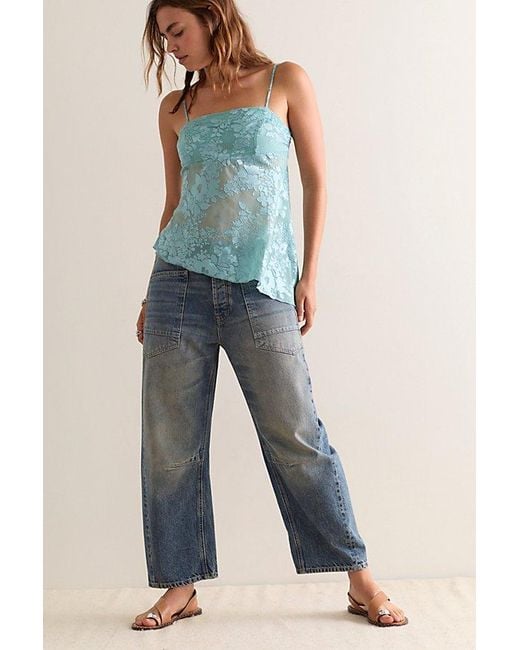 Intimately By Free People Blue Night Song Burnout Cami