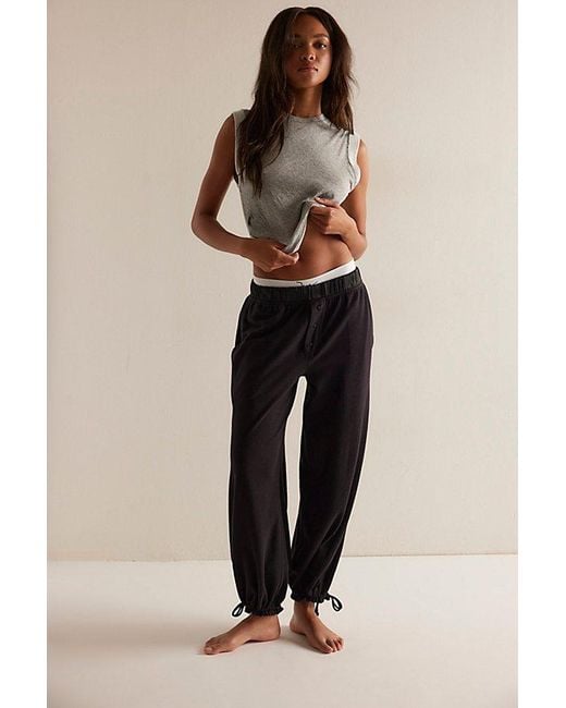 Free People Natural Don'T Look Back Lounge Pants By