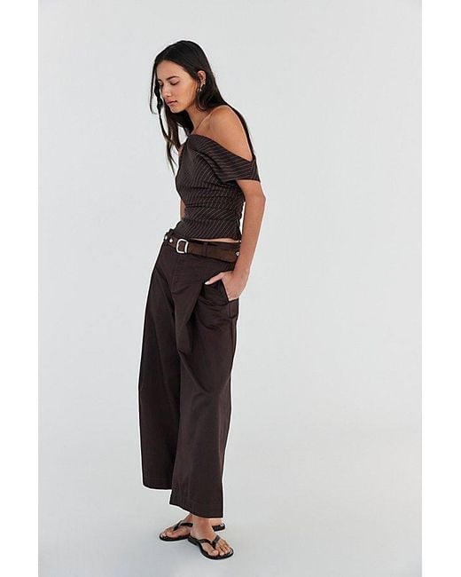 Free People Multicolor Silverlake Wide-Leg Chino Trousers