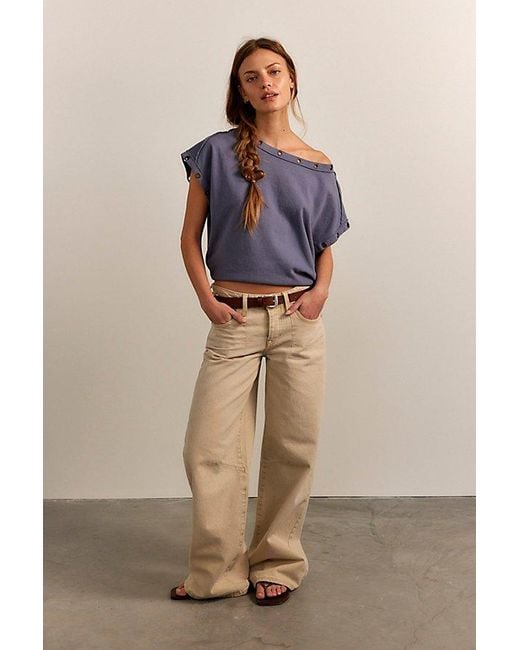 Free People Blue Billie Tee