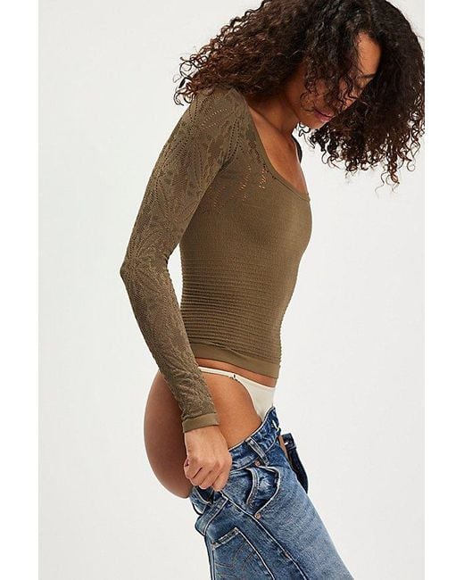 Intimately By Free People Multicolor So Many Likes Long Sleeve By