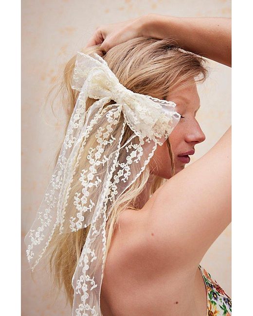 Free People Brown Vera Lace Bow