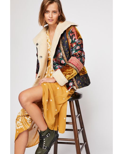 Free People Multicolor Out With A Bang Coat