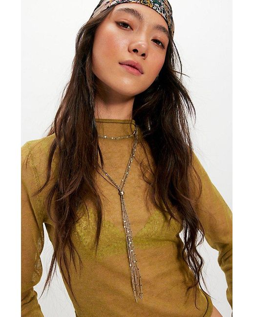 Free People Natural Feeling Again Lariat Necklace