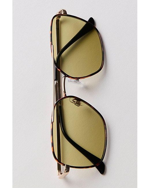 Free People Metallic Betty Aviator Sunglasses