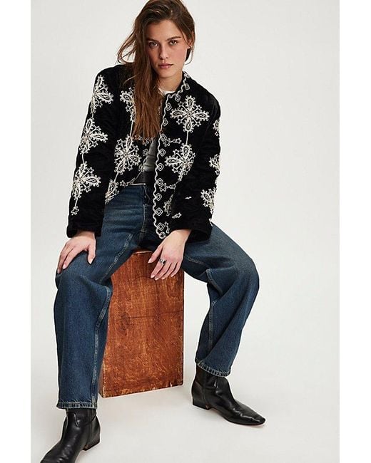 Free People Blue Mia Jacket