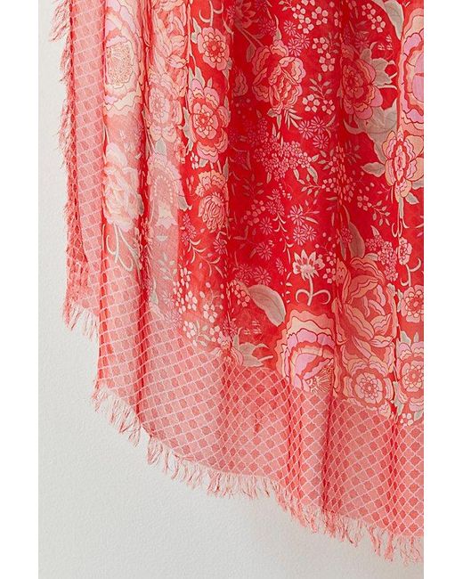 Spell Red Full Bloom Travel Scarf