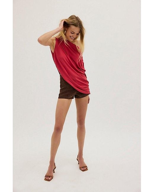Free People Red Cascadia Tunic