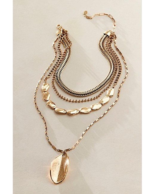 Free People Gray Now Or Never Layer Necklace