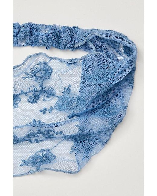 Free People Red Christine Lace Soft Headband