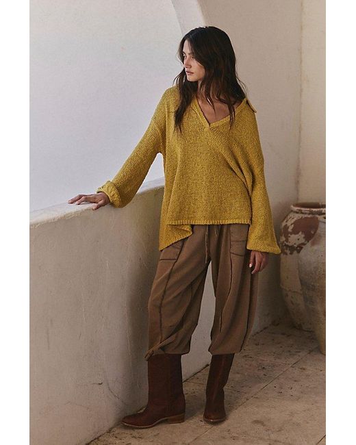 Free People Brown Ren Sweater Pullover