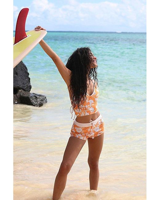 Inner Relm Green Gimme Boyshort Surf Bottoms