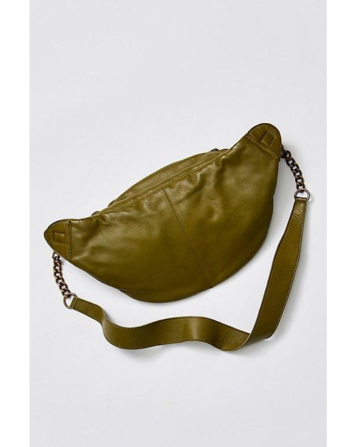Free People Green Quin Quilted Sling