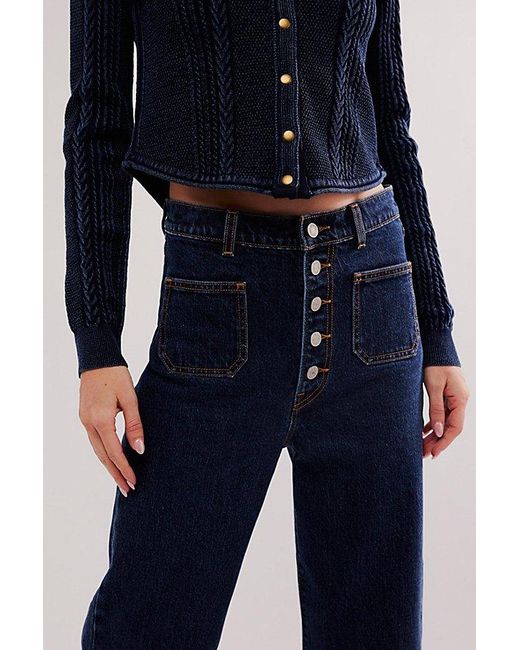 Levi's Blue Ribcage Patch Pocket Jeans