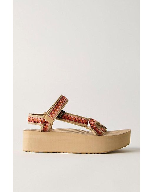 Teva Multicolor Flatform Universal Crochet Sandals