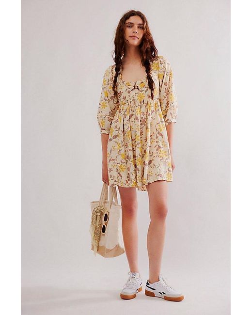 Free People Natural Lola Mini Dress