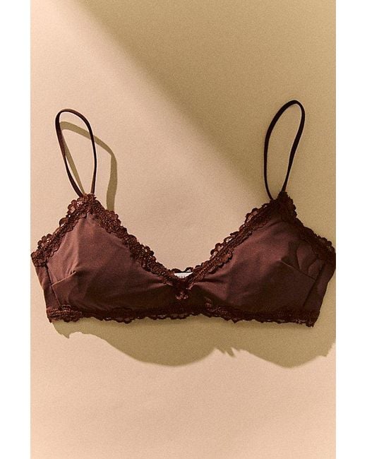 Intimately By Free People Brown Charlie V-Neck Bralette By