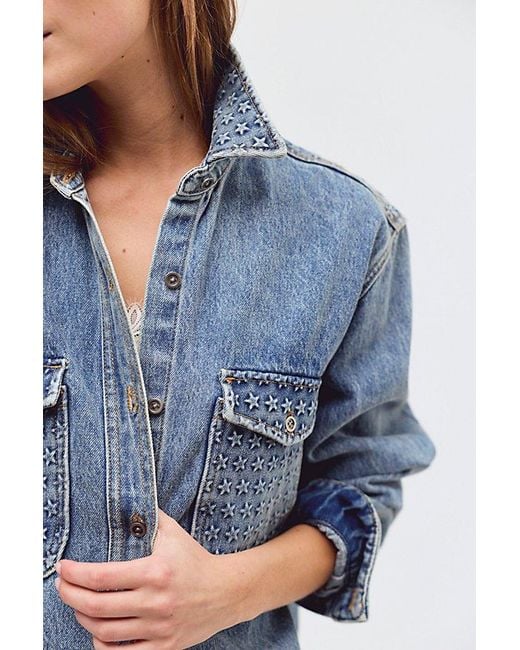 Arcina Ori Blue Starlight Everyday Button Down Shirt