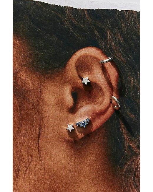 Free People Brown Stardust Waterproof Studs
