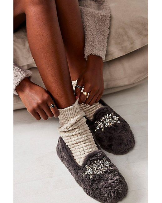 Free People Brown Slumber Party Loafer Slippers