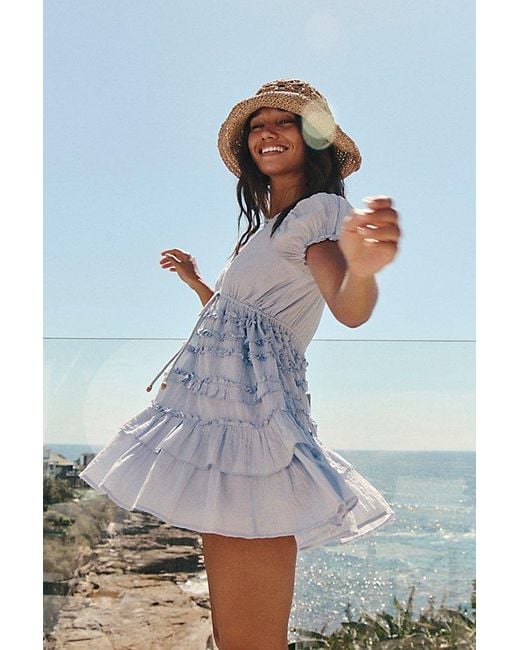 free-est Gray Darcy Mini Dress By