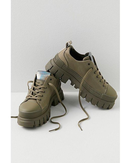 Palladium Green Revolt Lo Textile Sneakers