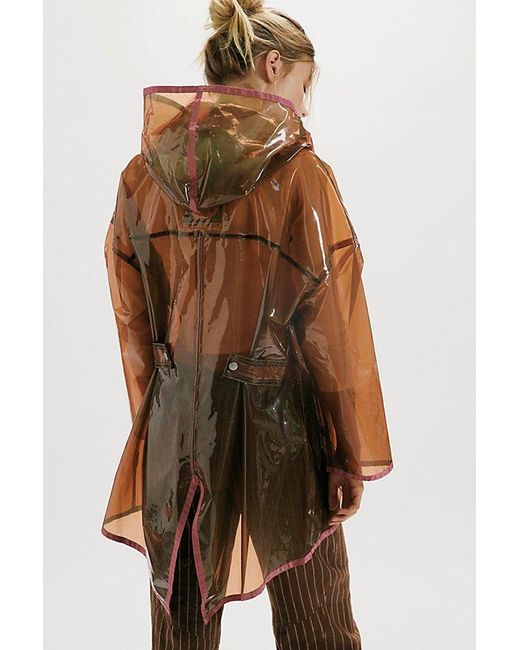 Free People Brown Xanadu Magic Raincoat Jacket
