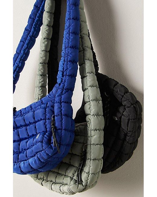 Fp Movement Black Quilted Baby Carryall Sling Bag