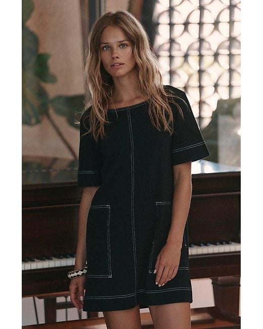 free-est Black Strada Mini Dress By