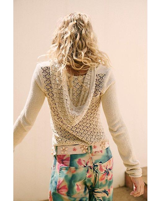 free-est Natural Sapphire Sweater Pullover By