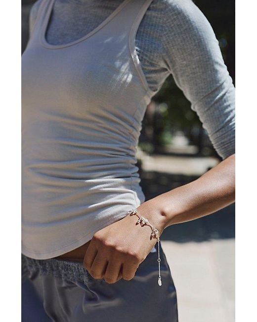 Free People Natural Dewdrop Bracelet