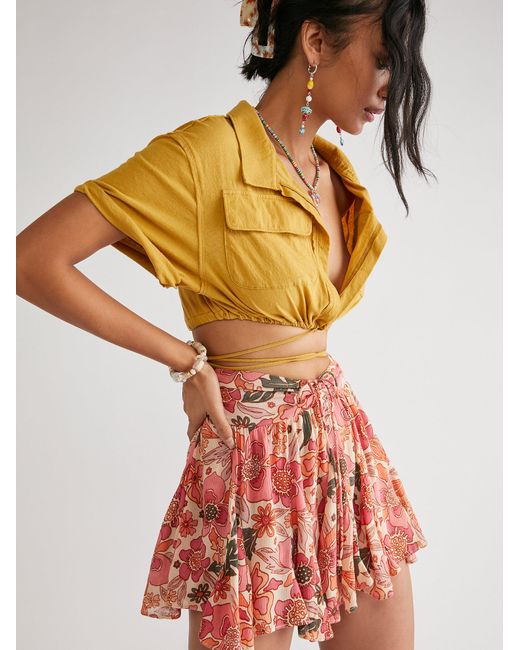 Free People Ellie Mini Skort - Lyst