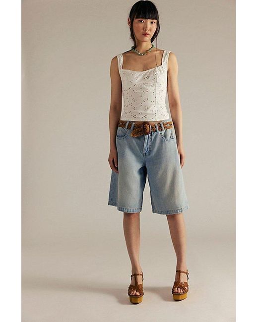Free People Multicolor Crvy Back To Basics Shorts By
