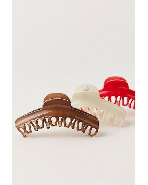 Free People Pink Amelie Acetate Claw Clip