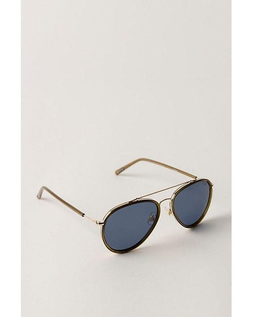 Free People Blue Tatum Polarized Aviator Sunglasses