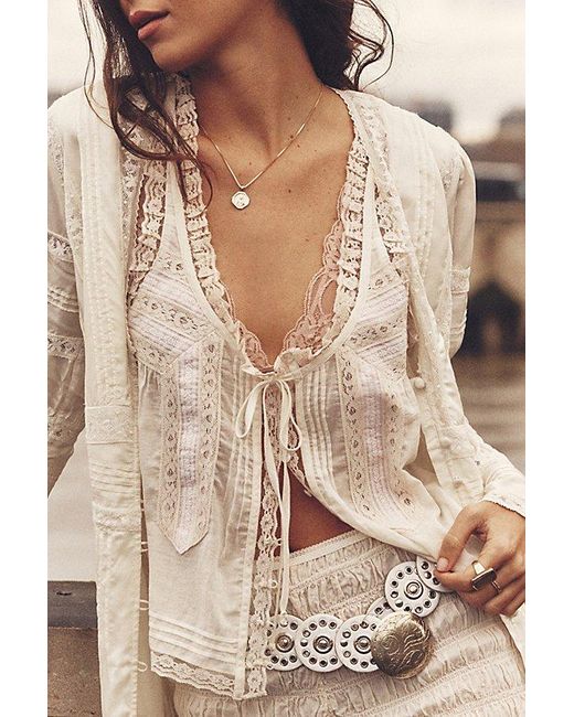 Free People Natural Forevermore Tank Top
