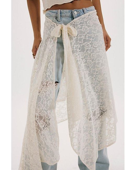 Free People Green Bali Lace Sarong