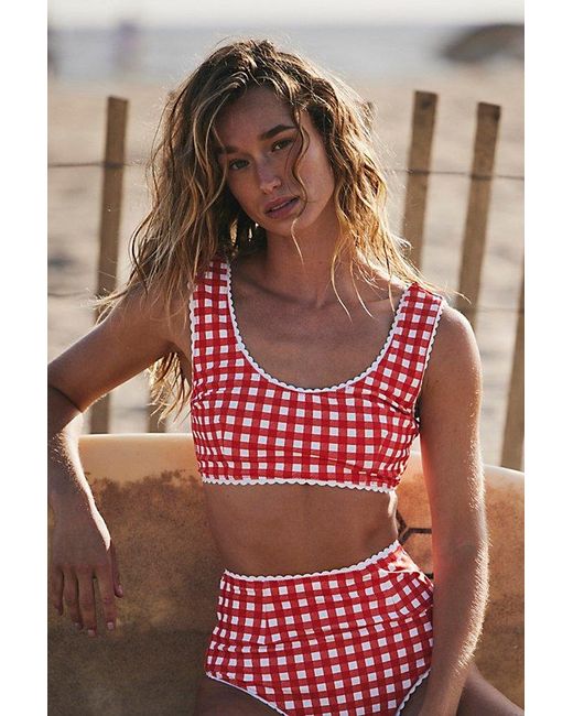 Hammies Red Surf Top