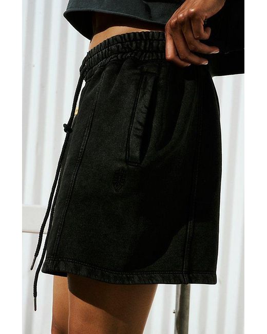 Free People Black Sprint To The Finish Shorts